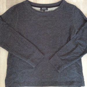 APC charcoal sweatshirt - medium
